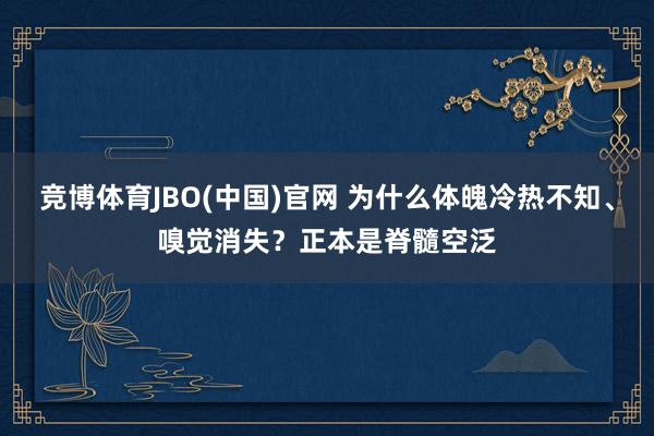 竞博体育JBO(中国)官网 为什么体魄冷热不知、嗅觉消失？正本是脊髓空泛